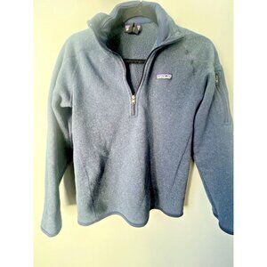 Patagonia Pullover Women’s Medium Blue 1/4 Zip Sweater Jacket